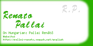 renato pallai business card