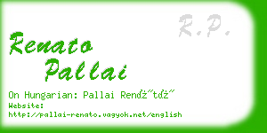 renato pallai business card